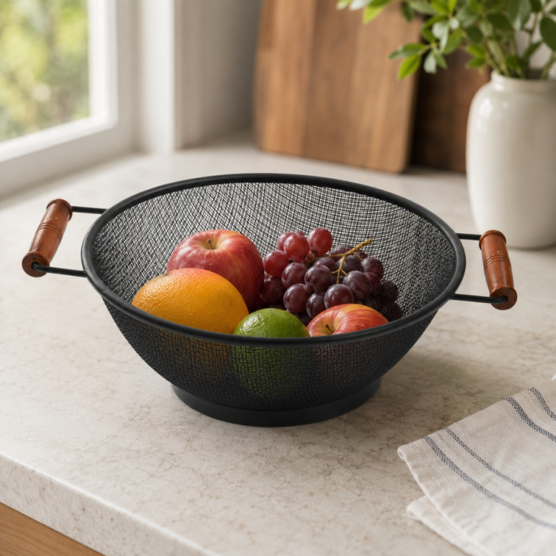 Mesh Fruit Basket with Handles 