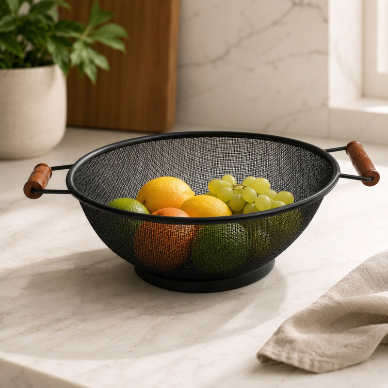 Mesh Fruit Basket with Handles 