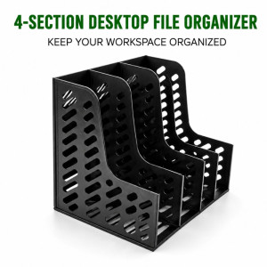 Sturdy Build Document Storage Basket Designed for Organization & Professional Use – Black (H-31, W-26, L-32 CM) Sturdy Build Document Storage Basket Designed for Organization & Professional Use – Black (H-31, W-26, L-32 CM)