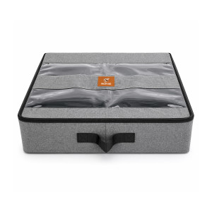 Professional Underbed Storage Organizer – Gray Linen & Clothing Container (70cm)