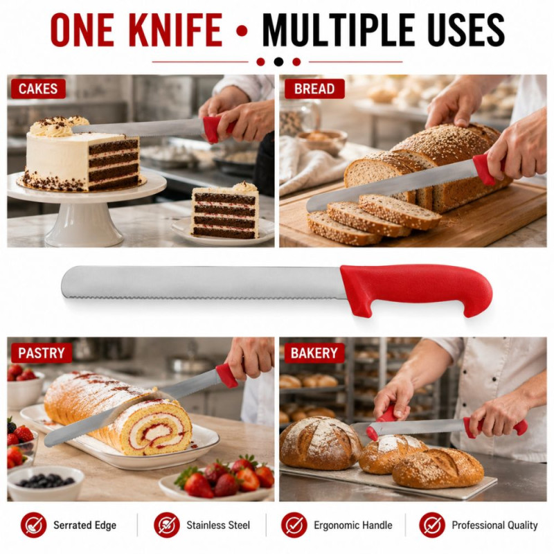 Essential LONG KNIFE – Silver Rad Premium Quality (47.5 x 3 cm)