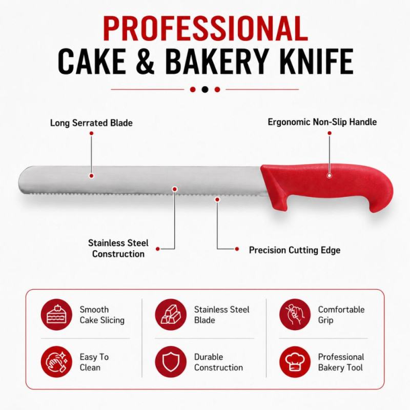 Essential LONG KNIFE – Silver Rad Premium Quality (47.5 x 3 cm)