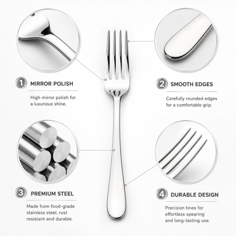 Quality Fork – Silver Premium Quality (6 PCS)