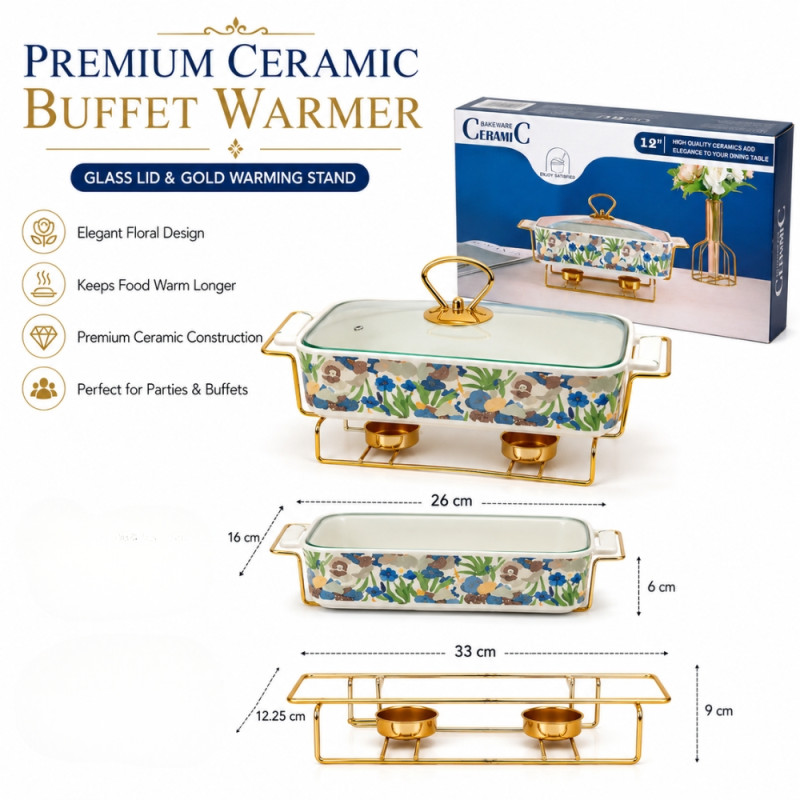 Premium Ceramic Buffet Warmer