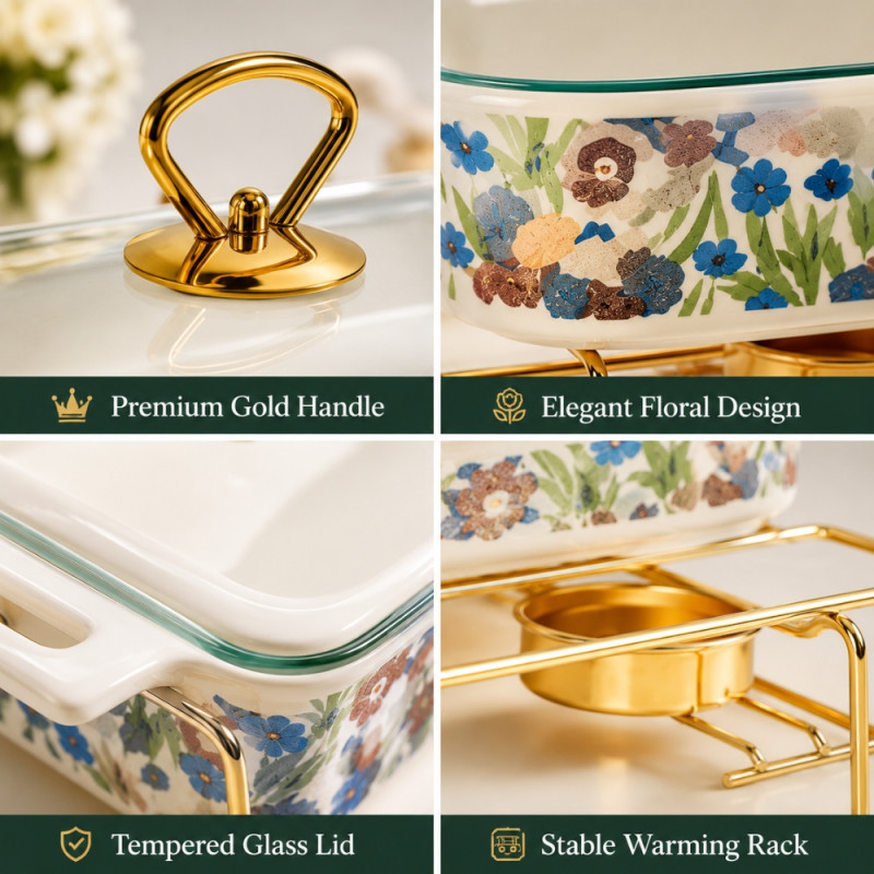 Premium Ceramic Buffet Warmer