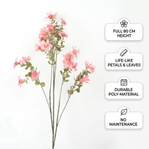 Deluxe Find Artificial Cherry Blossom Spray Designed for Home Décor & Event Styling – Pink (H-80)