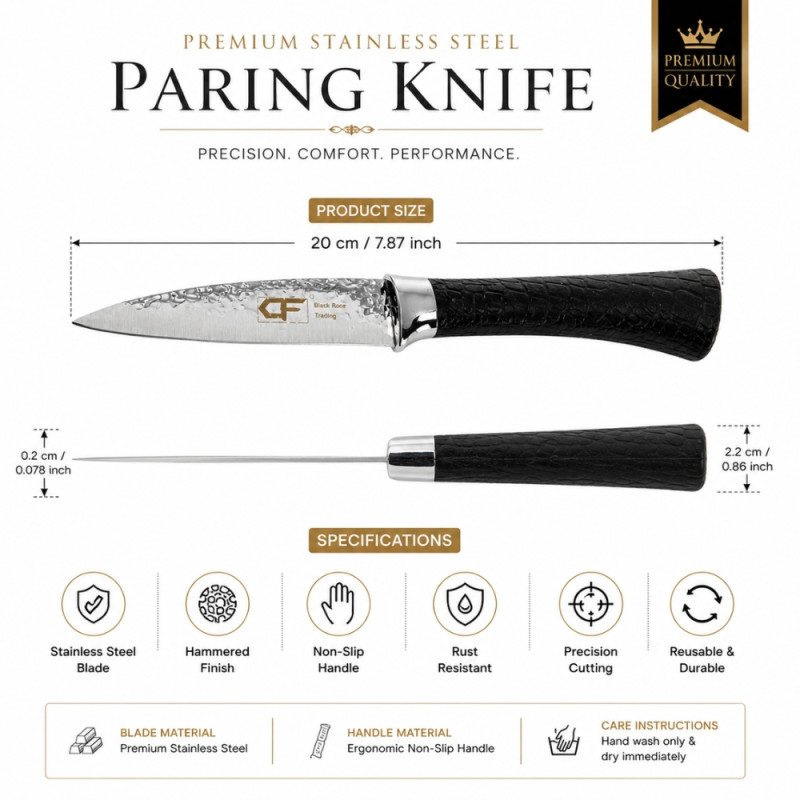 Classic Knife – Silver Premium Quality (20cm)