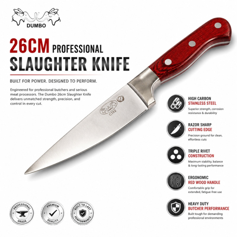 Professional Slaughter Knife - 26cm
