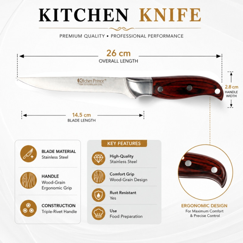 Quality Knife – Silver Premium Quality (27cm)