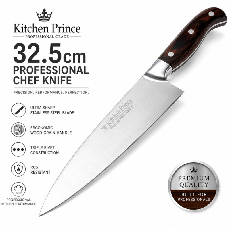 Elegant Knife – Black Premium Quality (34cm)