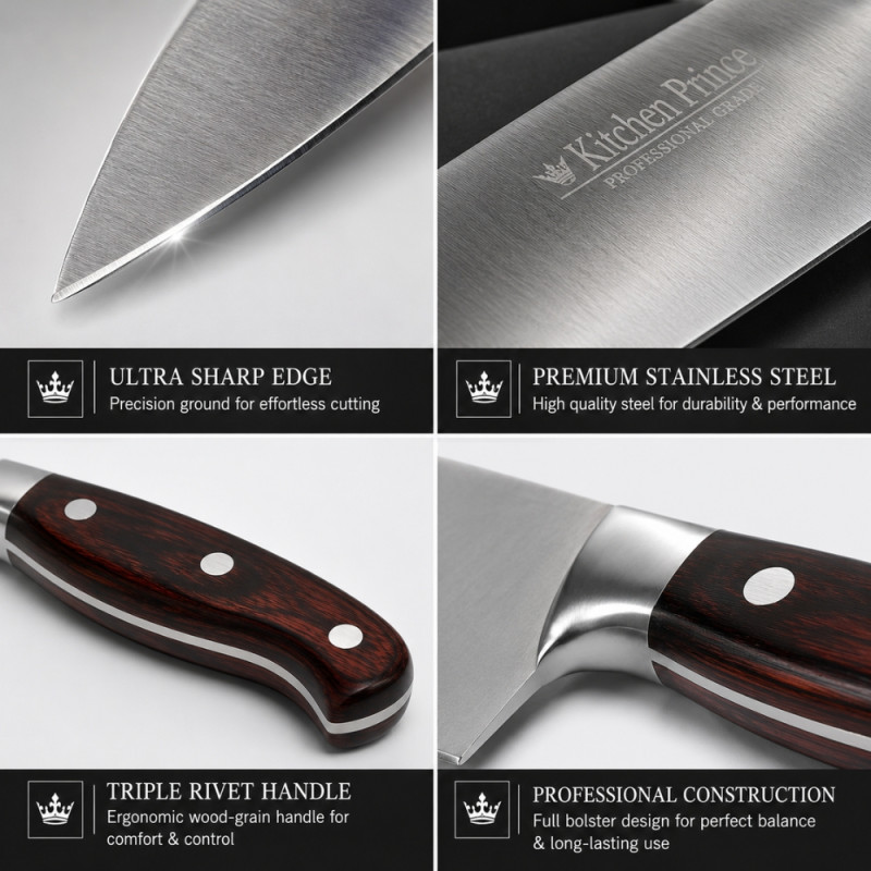 Elegant Knife – Black Premium Quality (34cm)