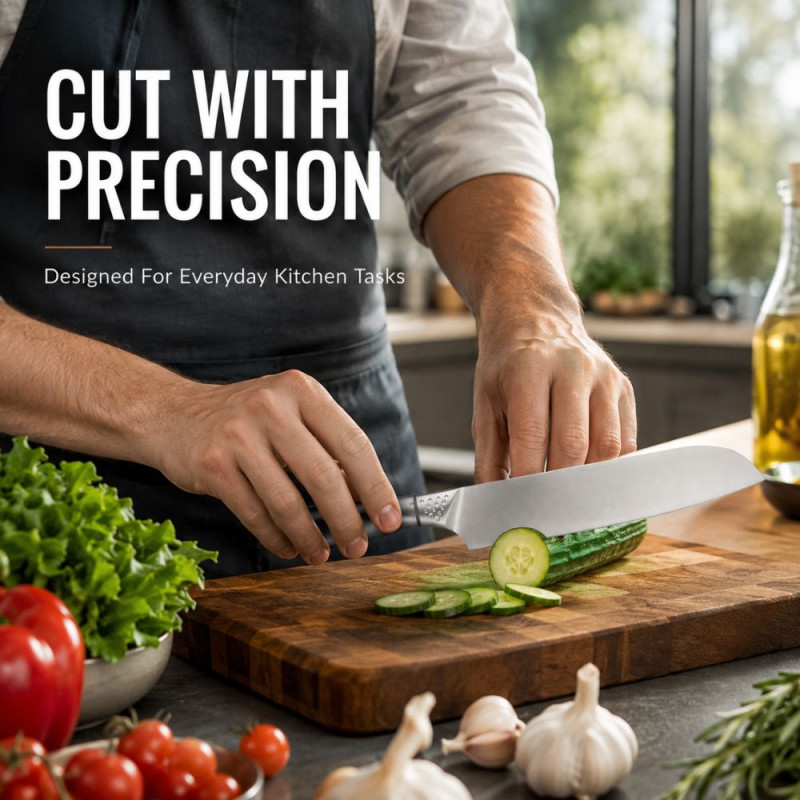 Essential Knife – Silver Premium Quality (22 x 2.3 cm)