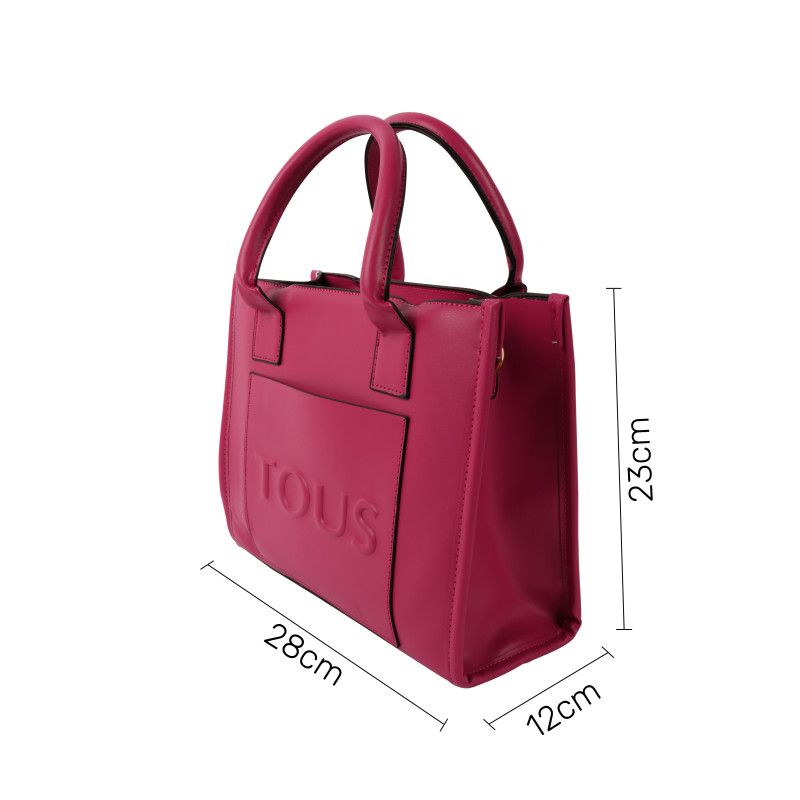 TOUS Urban Chic Ladies' Handbag – Vibrant Magenta (28cm)