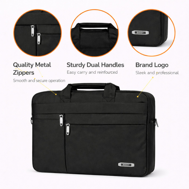 Sigot Professional Executive Office Briefcase – Black