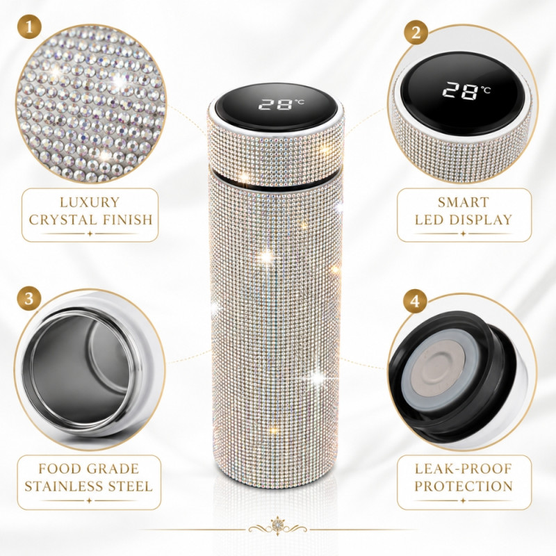 Crystal Smart Thermos - 500 ml