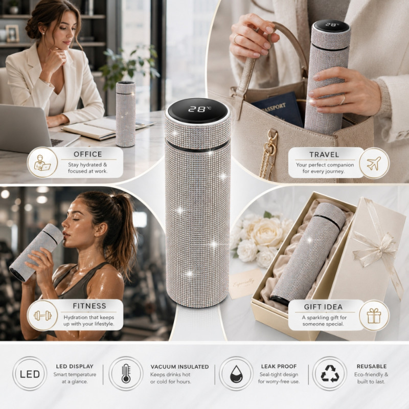 Crystal Smart Thermos - 500 ml