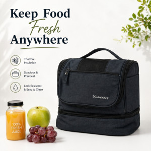 Compact Hanging Travel Toiletry Bag – Stealth Black (22cm)