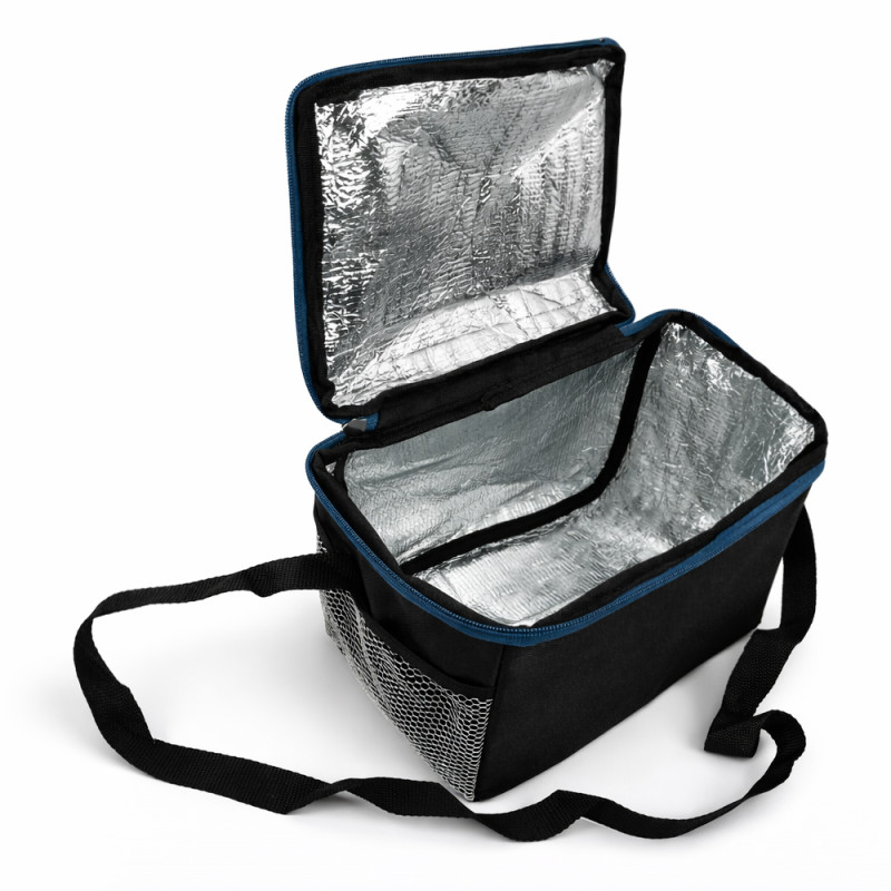 Insulated Portable Thermal Lunch Bag With Adjustable Shoulder Strap Black