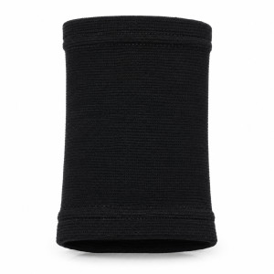 Black Polyester Compression Wrist Support Band for Fitness or Daily Use