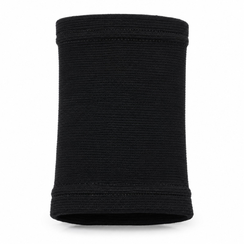 Black Polyester Compression Wrist Support Band for Fitness or Daily Use