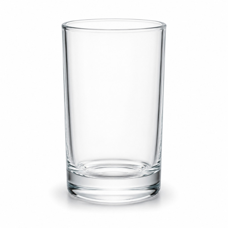 Premium Ultra-Durable Tall Drinking Glasses with Heavy Base Design - Clear, 10.5 x 6.5cm