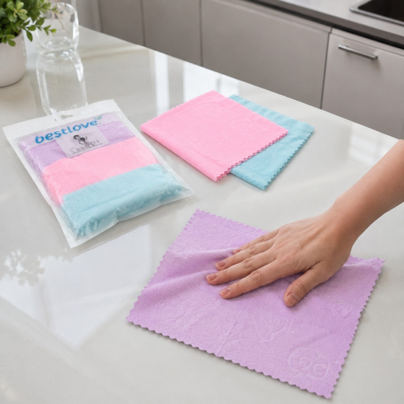 Microfiber Cleaning Cloth Set - 6pcs