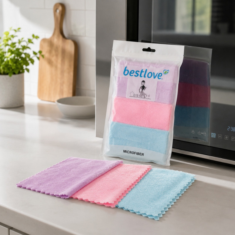 Microfiber Cleaning Cloth Set - 6pcs