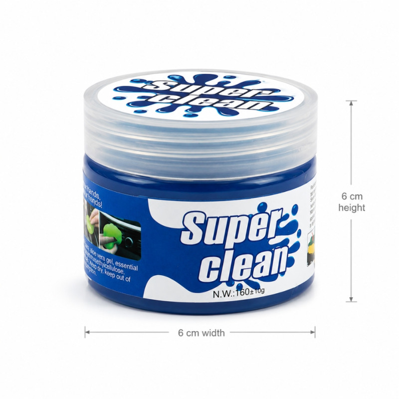 Sturdy Class Cleaning Gel Designed for Home &amp; Professional Cleaning – Blue (H-6cm X W-6cm)