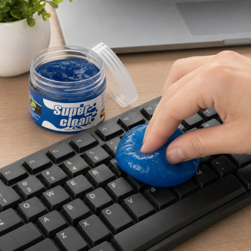 Sturdy Class Cleaning Gel Designed for Home &amp; Professional Cleaning – Blue (H-6cm X W-6cm)