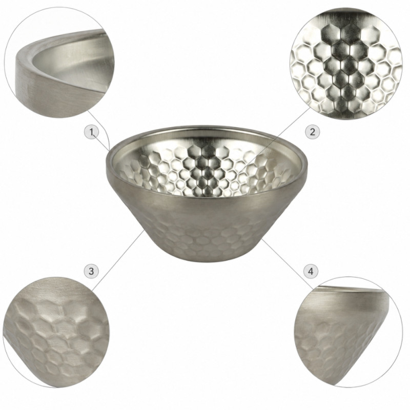 Sleek Select Bowl Designed for Everyday Cooking & Kitchen Excellence – Silber (W-12cm)