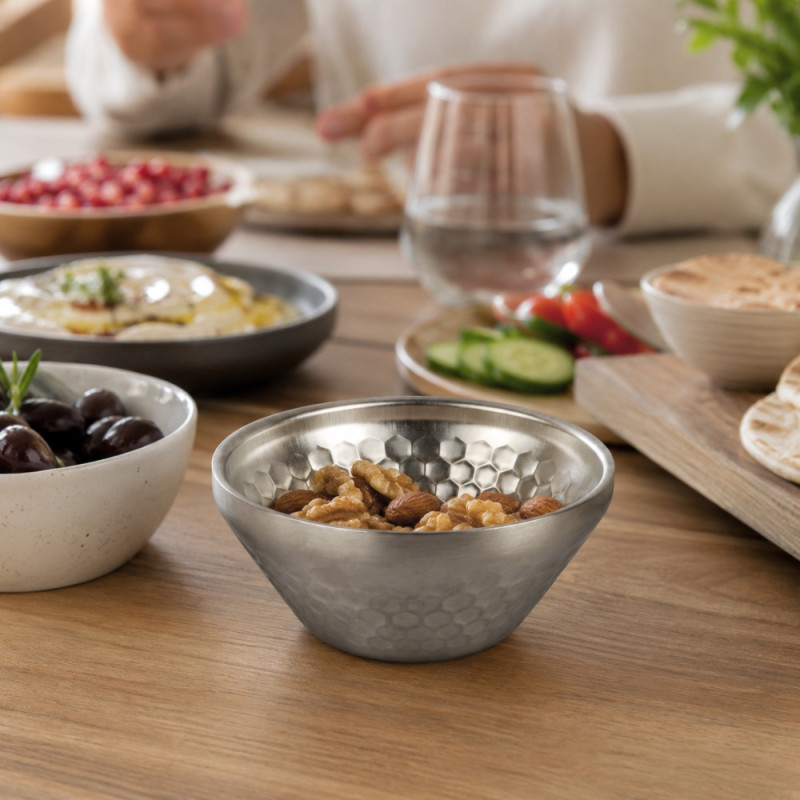 Sleek Select Bowl Designed for Everyday Cooking & Kitchen Excellence – Silber (W-12cm)
