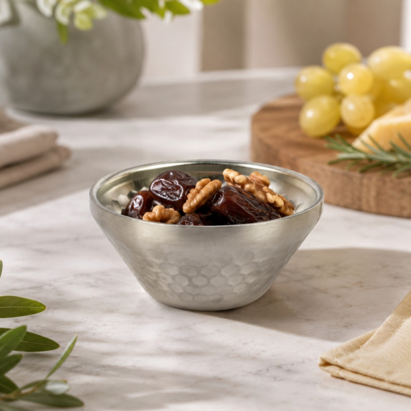 Sleek Select Bowl Designed for Everyday Cooking & Kitchen Excellence – Silber (W-12cm)