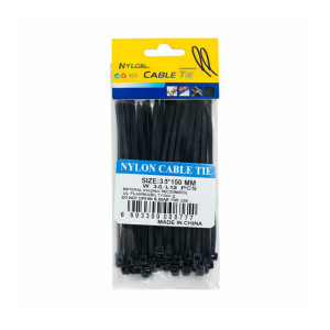Heavy-Duty Black Nylon Cable Ties – Black (15cm) Heavy-Duty Black Nylon Cable Ties – Black (15cm)