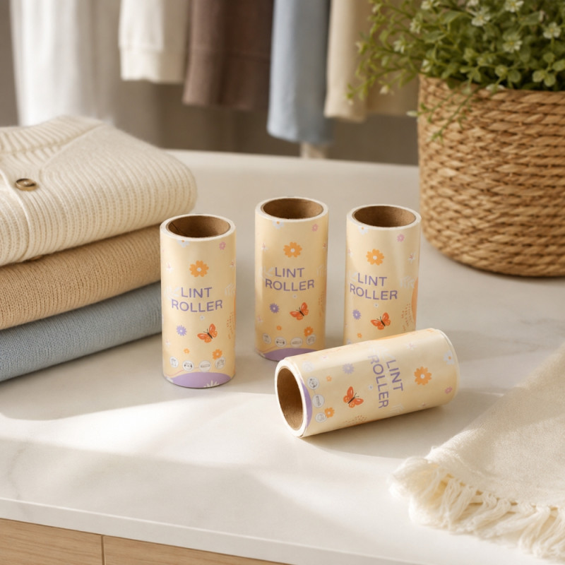 Elite Plus Lint Roller Refill Designed for Home &amp; Professional Cleaning – Beige (4PCS SET)