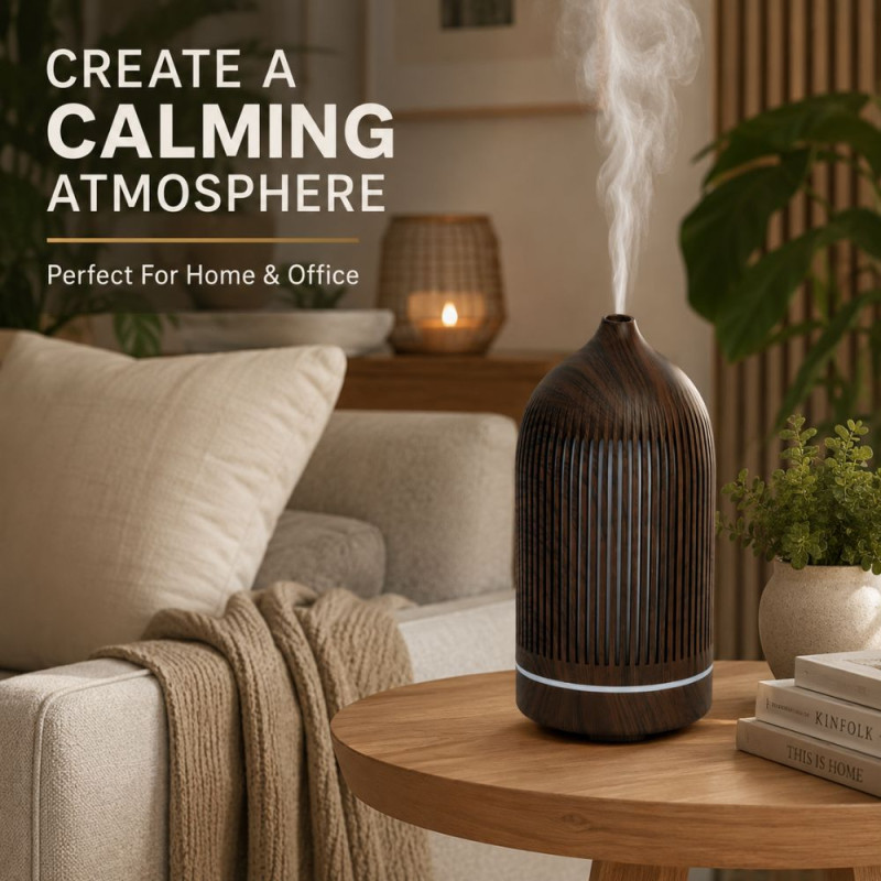Essential Humidifier – Brown Premium Quality (17 x 9.5 cm)