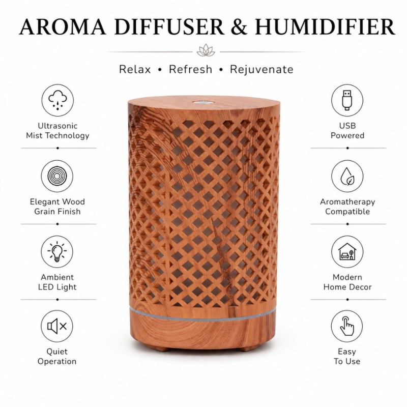 Premium Humidifier – Wooden Premium Quality (16 x 9 cm)