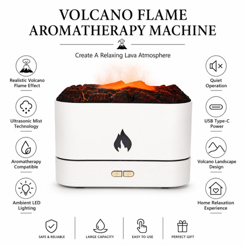 Elegant Humidifier – Black White Premium Quality (12.8 x 17 cm)