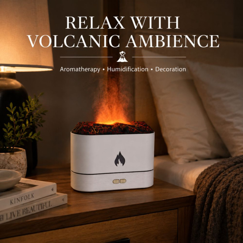 Elegant Humidifier – Black White Premium Quality (12.8 x 17 cm)