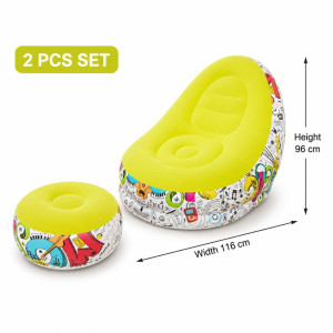 Prism Craft Inflatable Sofa Designed for Modern Living & Home Comfort – Multi Color (2 PCS) Prism Craft Inflatable Sofa Designed for Modern Living & Home Comfort – Multi Color (2 PCS)