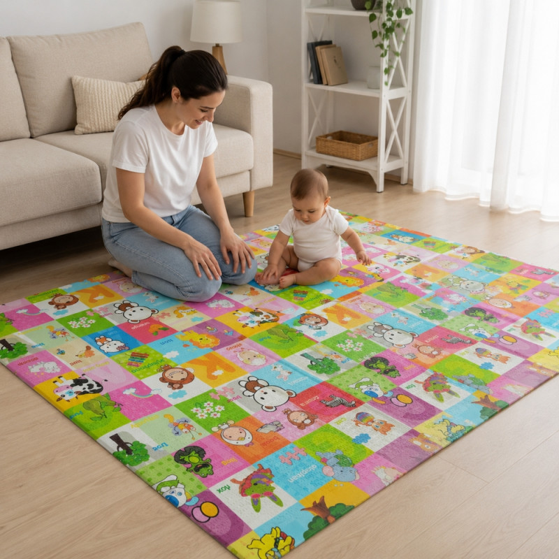 Folding Play Mat Set – Green