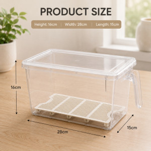 Stackable Storage Box – Clear (H:16cm | W:28cm | L:15cm)