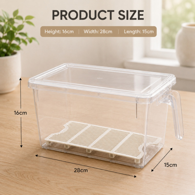 Stackable Storage Box – Clear (H:16cm | W:28cm | L:15cm)