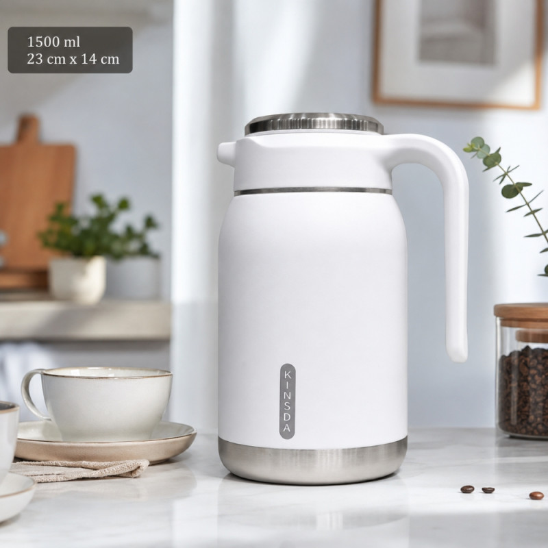 White Thermal Carafe - 1.5 Liter