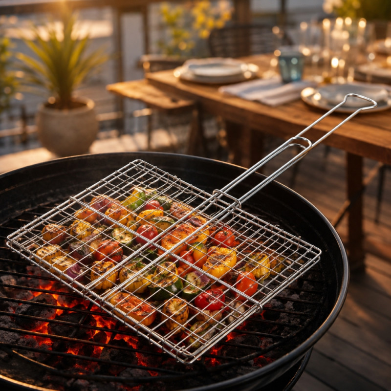 BBQ Grill Basket - 59cm