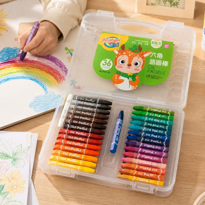 Ultra Shine Oil Pastel Set Designed for Creative Expression &amp; Office Use – Multi Color (36 PCS SET)