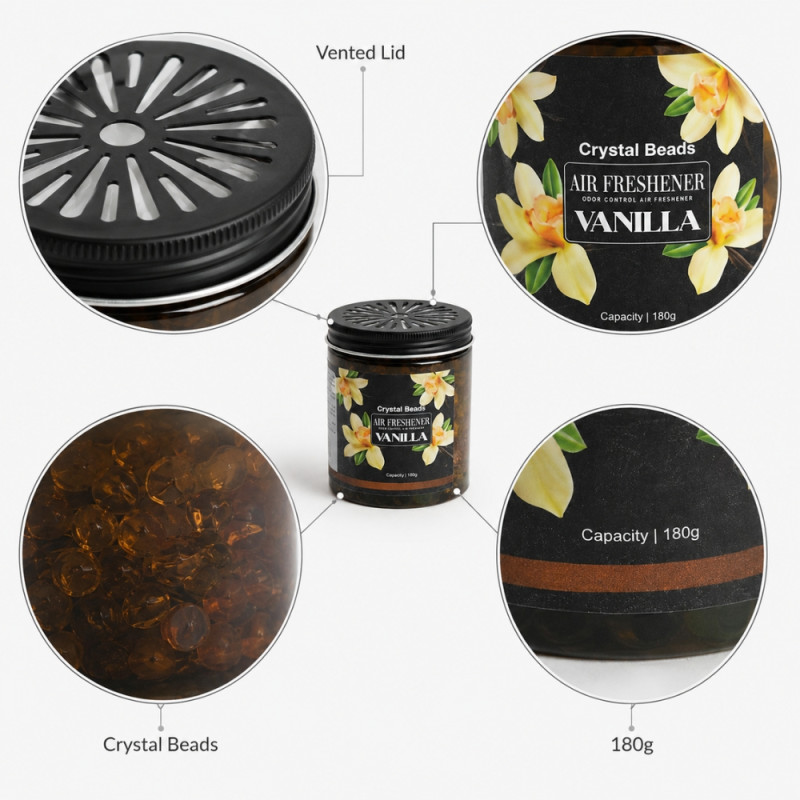 Classic Vanilla Crystal Beads Air Freshener - 180 g