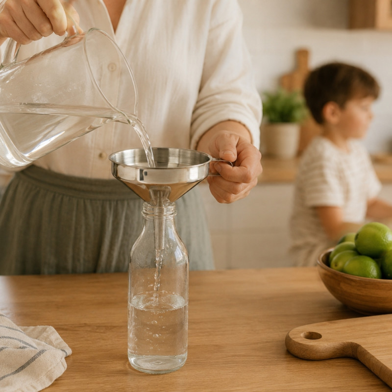 Bold Build Funnel Designed for Everyday Cooking & Kitchen Excellence – Sulver (H-13cm X W-15cm)