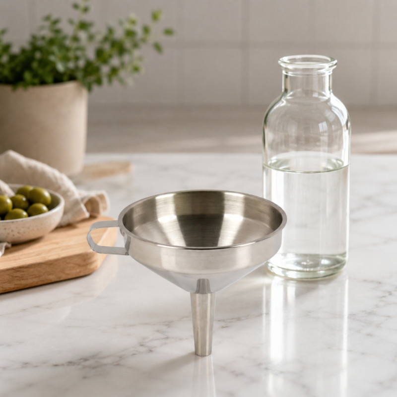 Bold Build Funnel Designed for Everyday Cooking & Kitchen Excellence – Sulver (H-13cm X W-15cm)