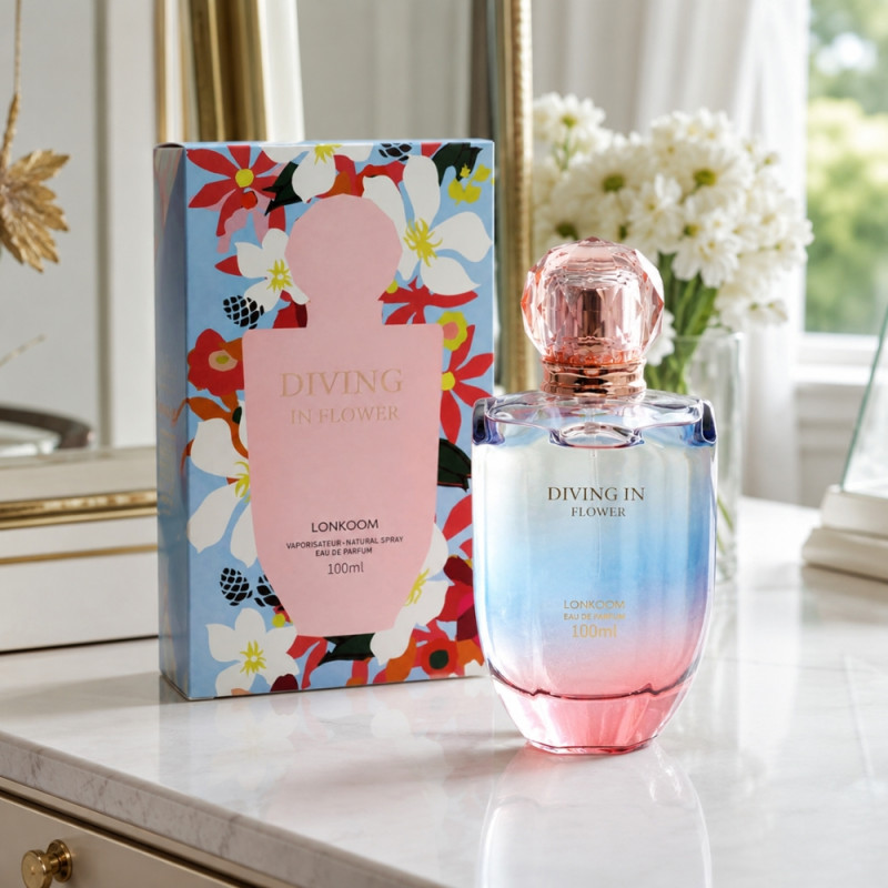 Insulated Diving in Flower – Clear (Pink)