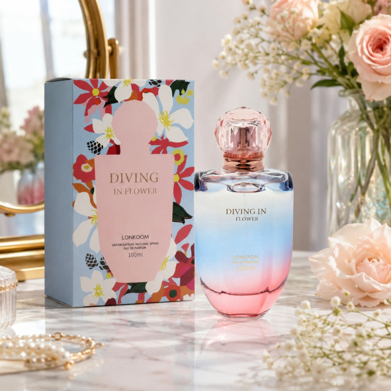 Insulated Diving in Flower – Clear (Pink)